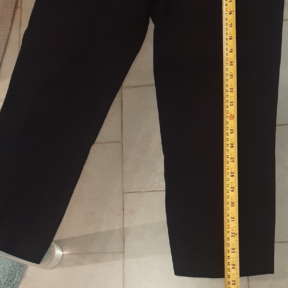 Babaton🖤Black DRESS PANTS with FRONT SIDE POCKETS🖤ELASTICat BACK WAISTBND Sx 6 - Picture 7 of 9